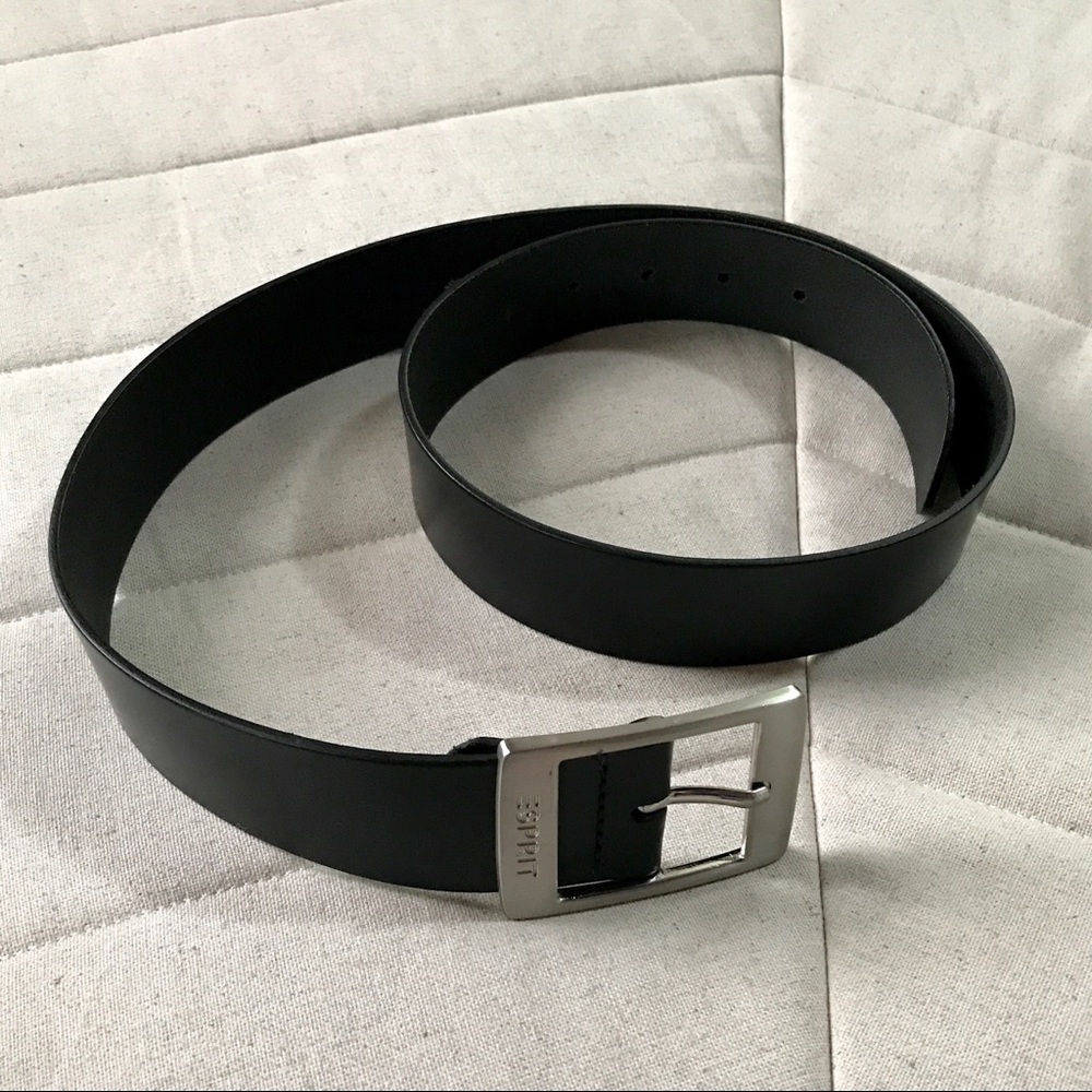NWOT Black leather Esprit belt